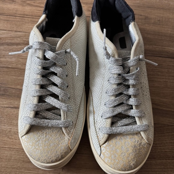 P448 jack leather suede snake print sparkle size 41 - Picture 7 of 13